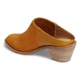 thumbnail image 3 of Kelsi Dagger Brooklyn Kellum Whiskey Brown Suede Clog Stacked Heel Mule Bootie, 3 of 5
