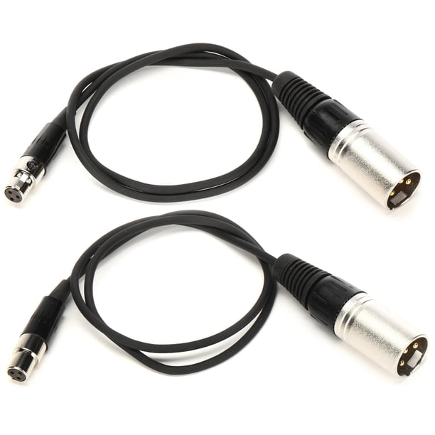Cable Zoom TXF-8 balanceado TA3 a XLR, paquete de 2, 66 cm de largo