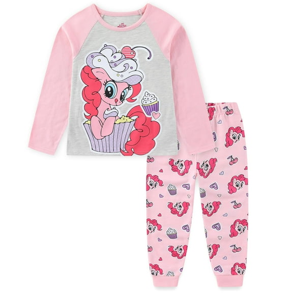 My Little Pony Pinkie Pie Long Sleeve Shirt and French Terry Pants Set (Girls), 2 Piece Set, Sizes 4-12