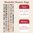 thumbnail image 6 of 2x6 FT Kitchen Runner Rugs Non Skid Washable, Faux Wool Rug Runners for Hallways Bathroom Carpet Runner, Soft Indoor Modern Floor Rug for Entryway Laundry Room, 6 of 11