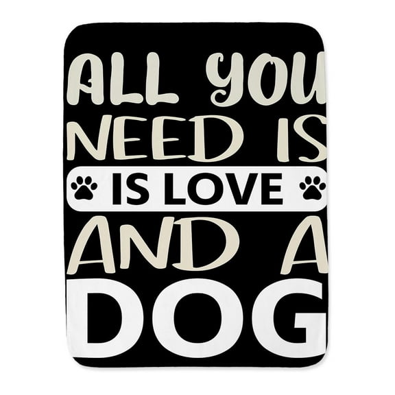 All You Need Is Love And A Dog! Blanket -Image by Shutterstock,