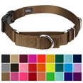 thumbnail image 4 of Country Brook Petz Heavy Duty Nylon Adjustable Martingale Dog Collar With Deluxe Buckle For Small Medium Large Breeds - 30+ Vibrant Color Options (3/4 Inch Small Coyote Tan), 4 of 5