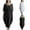 Black, variant on Gspmoly Summer Dress, Women'S Solid Medium Long Pocket Cotton Linen Round Neck Dress Women'S Formal Dresses Prime Deals