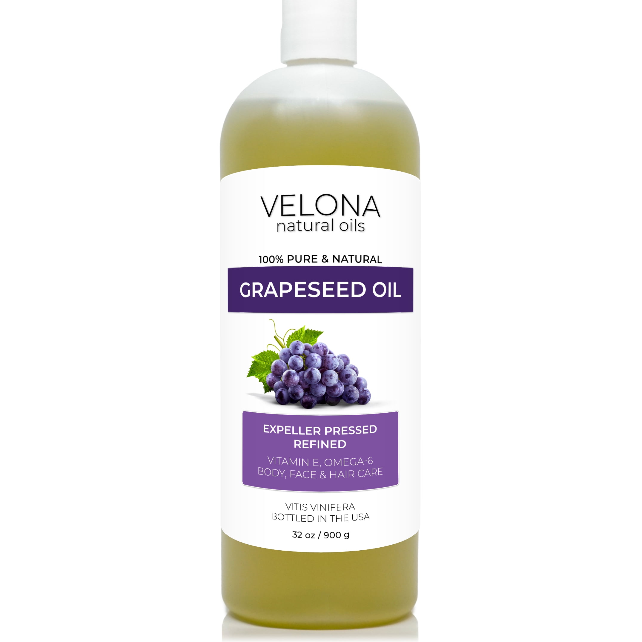 Velona Grapeseed Oil 32 oz 100 Pure and Natural Carrier Oil