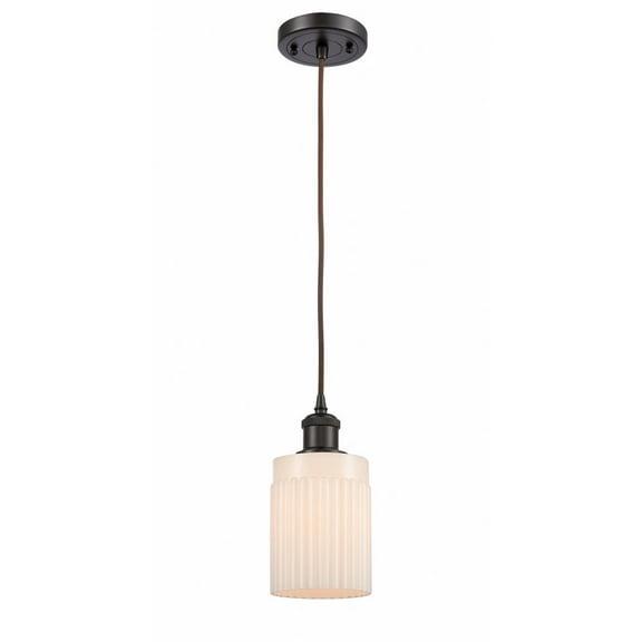 Innovations 516-1P-OB-G341 Hadley 1 Light Mini Pendant part of the Ballston Collection, Oil Rubbed Bronze