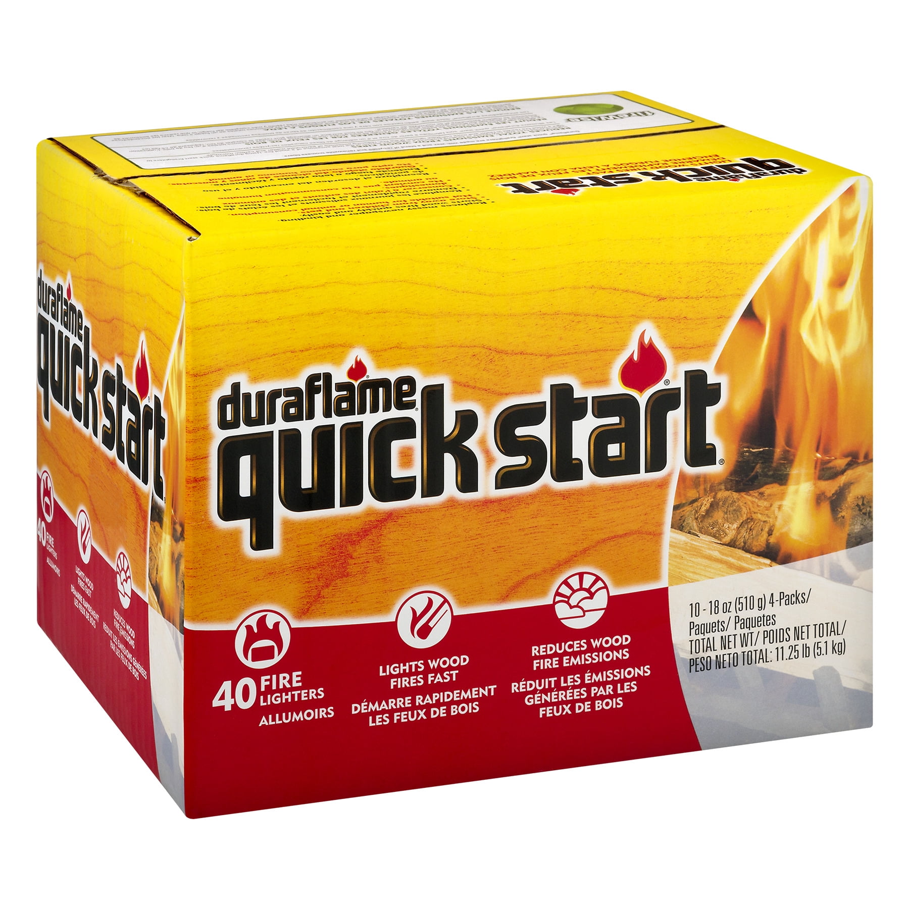 duraflame® quick start® Firelighters – 10-4pks - Walmart.com
