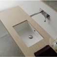 thumbnail image 1 of Scarabeo 8091-No Hole Miky Rectangular Ceramic Undermount Sink, 22", White, 1 of 2