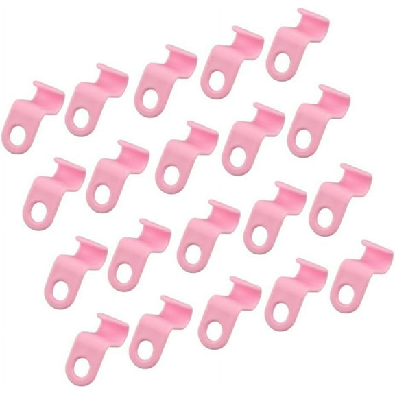 20 Pieces Clothes Hanger Connector Hooks Rack Holder Cascading Extender Organizer Closet Wardrobe Storage Tools, Pink