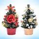 thumbnail image 4 of Decoración de árbol de Navidad artificial, modelo de árbol de Navidad, regalos para tienda de oficina en casa (20cm dorado A y rojo A), 2 uds., 4 of 5