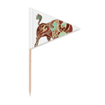 thumbnail image 1 of Taureau Constellation Symbole du Zodiaque Cure-Dent Triangle Toppers de Cupcake Drapeau, 1 of 3