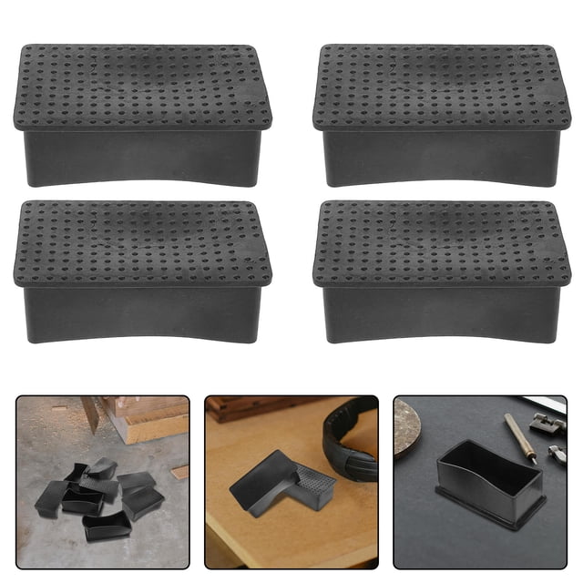 Greenadscape 8Ud Protectores De Patas Para Sillas De Goma Antideslizante En Negro Para Uso Doméstico