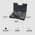 thumbnail image 3 of Open Box Master Mechanic Drive 54 Piece Mechanic's Tool Accessory Socket Set, 3 of 7