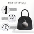 thumbnail image 4 of Fotbe Astronaut Sitting On Mercury Planet Bolsa de Almuerzo con Estampado, Lonchera Aislada, Contenedor de Comida Reutilizable Tipo Cooler a Prueba de Fugas, 4 of 6