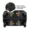 thumbnail image 4 of Easygdp Mardi Gras Fleur de Lis Print Elastic and Washable Suitcase Protective Cover with Hidden Zipper Fits 18-32 inch Luggage -Large, 4 of 9