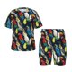 thumbnail image 1 of Balery Parrot Conjunto de Pijama Infantil de Manga Corta con Estampado – Ropa de Dormir de Algodón Suave-Medium, 1 of 6