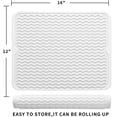 thumbnail image 4 of MicoYang Tapete de silicona para secar platos para uso múltiple, fácil de limpiar, ecológico, tapete de silicona resistente al calor para encimera o fregadero de cocina, refrigerador o revestimiento d, 4 of 4
