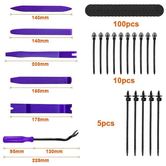 1211-piece set of four-layer boxed buckle car plastic buckle door panel bumper buckle screwdriver car clamp fastener