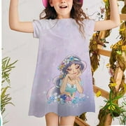 Été et printemps filles princesse Anna Elsa Olaf pyjamas pyjamas à manches courtes pour enfants dessin animé bébé pyjamas vêtements de maison
