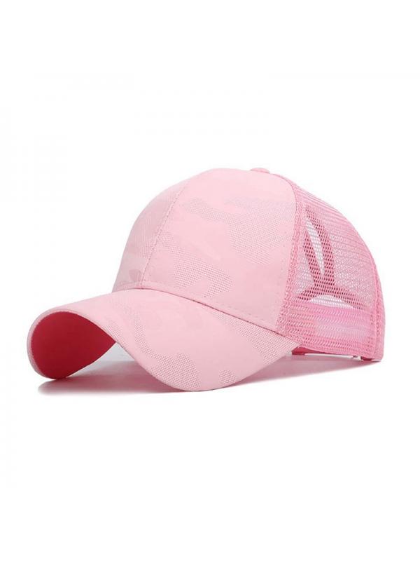 Breathable Cotton Women Men Ponytail Hat Sunshade Baseball Cap With