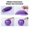 thumbnail image 5 of 1 Set Yoga Ball Explosion-proof Leak-proof Strong Bearing Capacity Body Training Gymnastic Fitness Pilates Ball Indoor Workout-Purple, 5 of 8