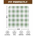 thumbnail image 7 of nqOlkjepod Sage Green Checkered Chair Covers Set of 4, Decorative Chair Back Cover, Green White Buffalo Plaid Dining Room Chair Slipcovers Removable Chair Protectors Covers for Party Banquet, 7 of 7