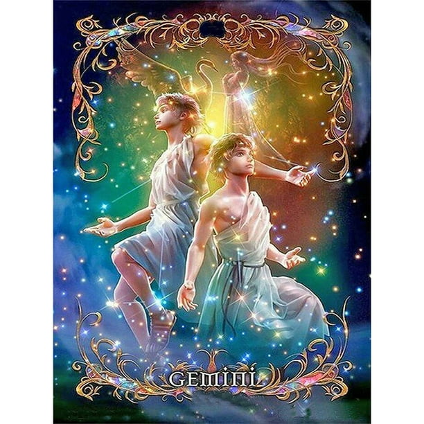 Wdftyju Diamante pintura Géminis DIY cuadrado completo diamante mosaico pared Wdftyju 6fd6nq9mp2yb0wk6