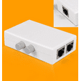 thumbnail image 4 of 1x Boîte de Commutation, Facile à Installer 2 Ports RJ45 Réseau Manuel Adaptateur de Commutation AB Mini 100M 2 en 1 Sortie/ 1 en 2 Sorties, 4 of 11