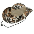 thumbnail image 3 of Cheers.US Outdoor Summer Wide Brim Boonie Hat Military Camo Sun Cap for Men or Women, 3 of 7