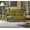 Olive Green, variant on MOONMISS Corduroy Upholstered Tufted Comfortable Wood Frame Loveseats Sofa with Double Side Pocket-Orange