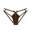 thumbnail image 2 of Victoria's Secret Dream Angels Strappy Satin Shine Rhinestones Cheeky Panty Espresso Brown Size Medium New, 2 of 2