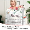 thumbnail image 3 of Nanny Blanket,Blanket Gifts for Nanny, Thoughtful Mom Gift Ideas, Gift for Nanny''s Birthday, Christmas, and Anniversary, Cozy Flannel Throw Blanket 50x60, 3 of 6