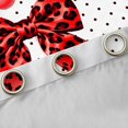 thumbnail image 4 of Manfei Fashion Classic Leopard Bow Blackout Curtains,Watercolor Cream Drip Window Curtains Pack of 2 (38x45 Each), 4 of 6