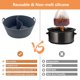 thumbnail image 5 of Revestimiento De Olla De Cocción Lenta Revestimiento de silicona para olla de cocción lenta reutilizable para olla de cocción lenta de 6QT (gris), 5 of 5