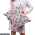 thumbnail image 5 of Ambesonne Pink Floral Fabric by the Yard Upholstery, Repeating Hibiscuses, 10 Yards, Pale Teal Dried Rose, 5 of 5