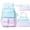 Blue Purple, variant on 3 PCS Gradient Backpack Set, Waterproof Backpack with Lunch Box & Pencil Case, Blue Purple