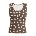 thumbnail image 3 of Women's Casual Sleeveless Tank Top Wide Neck Ribbed Slim Fit Summer Blouse, 3 of 4