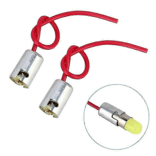 2 PCS BA9S Bulb Socket Holder Base Wire Connector for LED Light Lamp Replacement