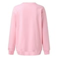thumbnail image 4 of Aboser Sweatshirt for Women Long Sleeve Crewneck Shirts Cozy Casual Pullover Tops Oversized Lightweight Tunic Blouse Oversized Sweatshirts without Pocket, 4 of 5