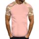 thumbnail image 2 of Playeras Cuello V Para Hombre, Camiseta Informal De Moda Con Estampado De Camuflaje, Cuello Redondo Y Manga Corta, 2 of 5