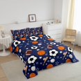 thumbnail image 2 of Juego de Ropa de Cama Feelyou Twin Tema Deportivo Azul Marino 2 Piezas, 2 of 9