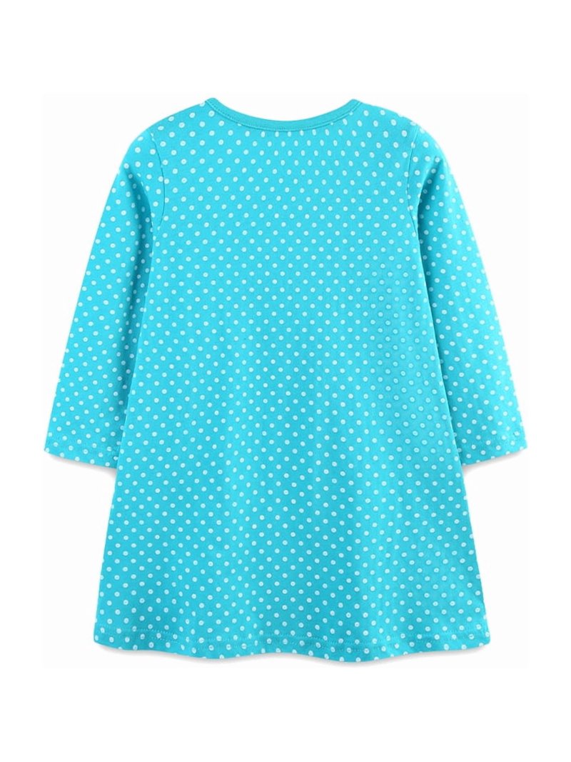 Bellafa 2-7T Little Girls Long Sleeve Dress Toddler Kids Christmas Easter Cotton Casual Appliques Shirt Jersey Dresses