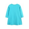 thumbnail image 3 of Bellafa 2-7T Little Girls Long Sleeve Dress Toddler Kids Christmas Easter Cotton Casual Appliques Shirt Jersey Dresses, 3 of 8