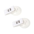 thumbnail image 2 of 2 clips de ventosa para ventana, abrazaderas de ventosa redondas, accesorios para interiores de automóviles Blanco, 2 of 7