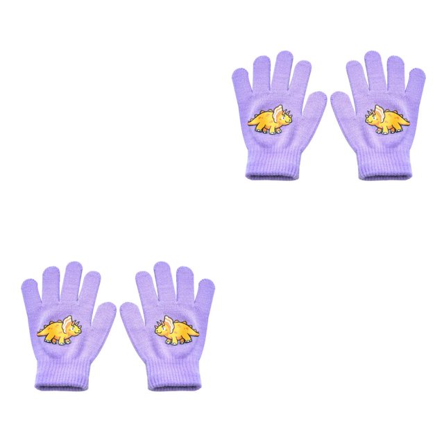 Minnieouse 1 par de guantes para niños, encantadores, cómodos, cálidos, para mantener el calor, fundas para los dedos para niños, al aire libre, color 2piezas El color cian Minnieouse CBP352555