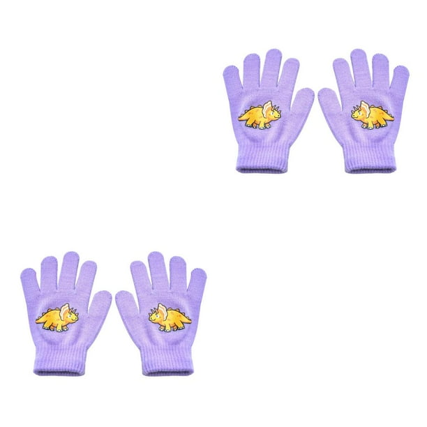 Minnieouse 1 par de guantes para niños, encantadores, cómodos, cálidos, para mantener el calor, fundas para los dedos para niños, al aire libre, color 2piezas El color cian Minnieouse CBP352555