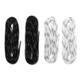 thumbnail image 1 of 2 Pairs Hockey Ice Skate Shoelaces Universal Sneakers Shoe Laces (Black, White), 1 of 2