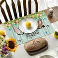 thumbnail image 4 of asddcavvf Easter Bunny Egg Pattern Linen Print Kitchen Dining Room Insulated Decorative Placemat（4） Dining Table And Weave, 4 of 7