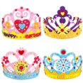 thumbnail image 1 of Uds. DIY sombrero de corona tocado de princesa divertidos juguetes hechos a mano para niños manualidades para fiesta de cumpleaños, 1 of 8