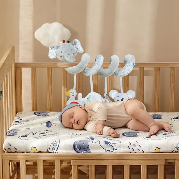 bxhwj Colorful Bed Hanging Toys for Kids - Musical Fabric Pendant with Bell, Soft Safe Nursery Decor for Baby Toddler Room, Playful Stress Relief Bed Canopy Gift for Boys Girls