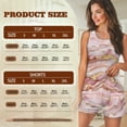thumbnail image 7 of TSOVTHRID Pink Golden Marble Print Pajama Set for Women Tank Top and Shorts Sleepwear Set Soft Summer 2 Piece Lounge Sets for Women, Size 2XL, 7 of 7